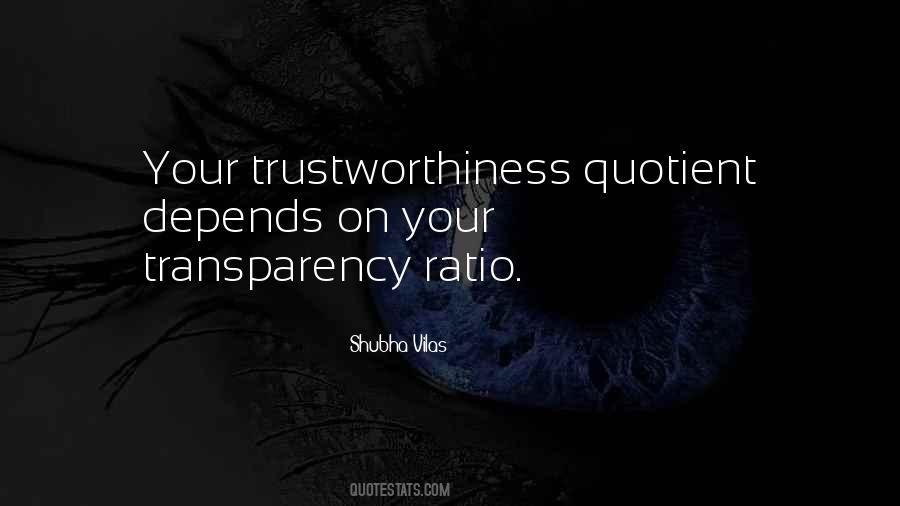 Quotes About Trustworthiness #1508348