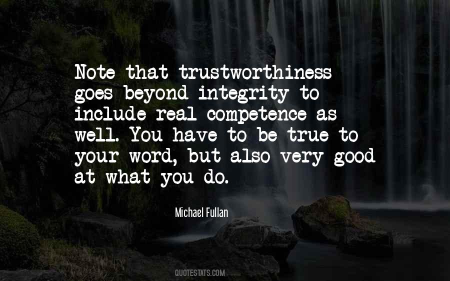 Quotes About Trustworthiness #823134