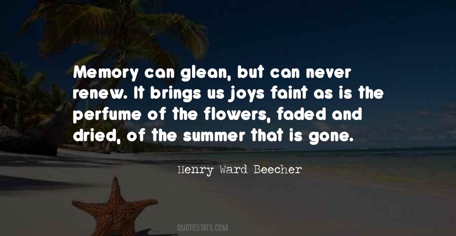 Quotes About Flowers And Memories #536348