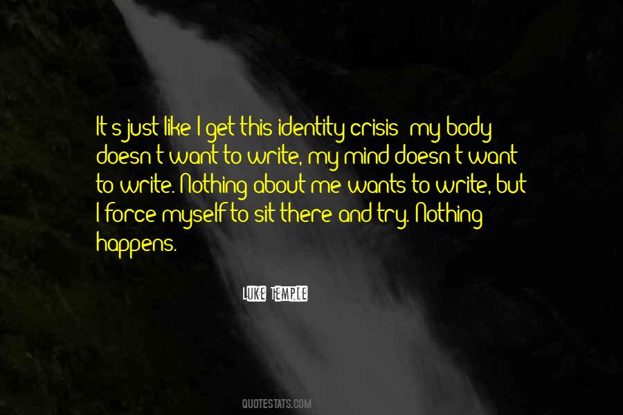 Quotes About Identity Crisis #1650204