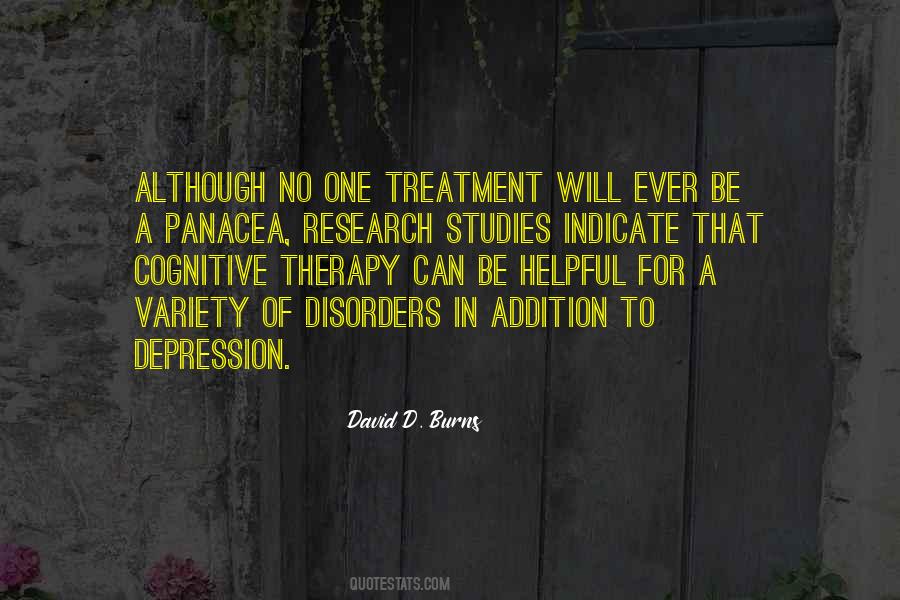 Treatment Of Depression Quotes #769237