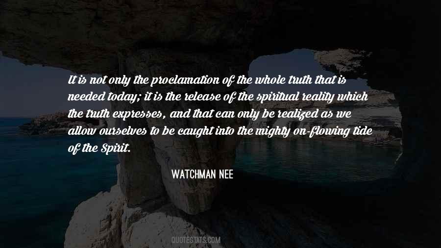 Spiritual Reality Quotes #1260430
