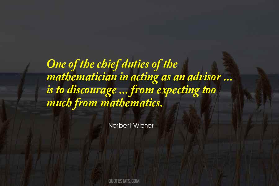 Chief Advisor Quotes #1212002