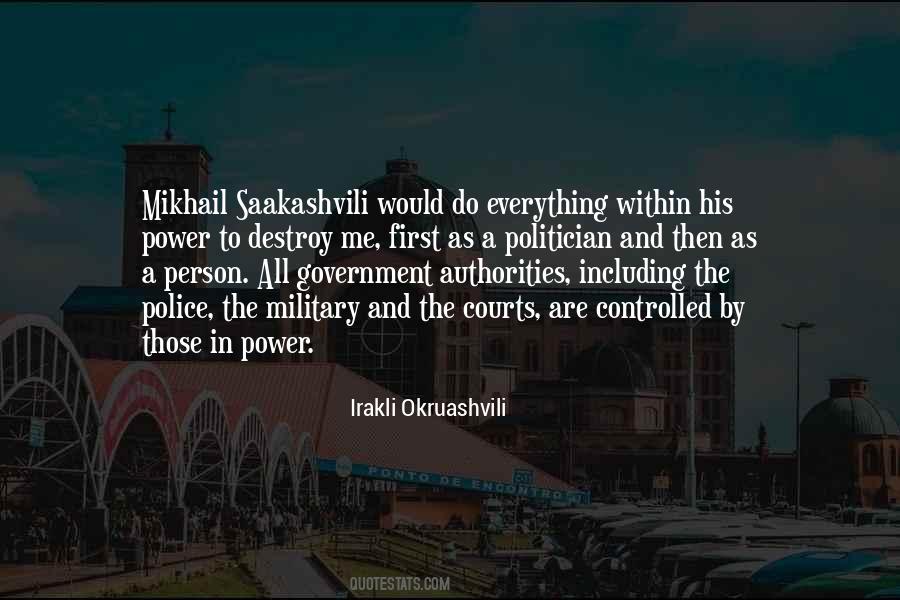 Police Power Quotes #874972
