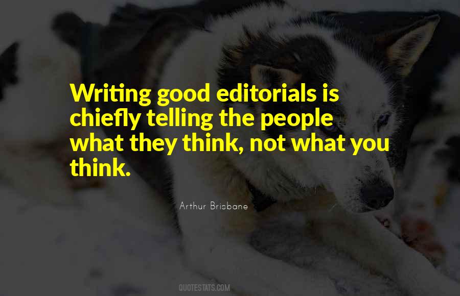 Quotes About Editorials #59581