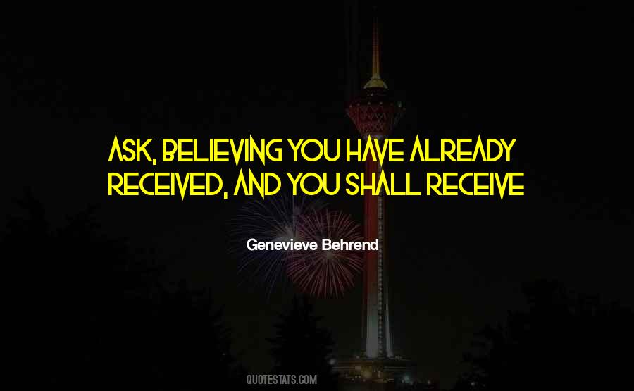 Believe Receive Quotes #1225935