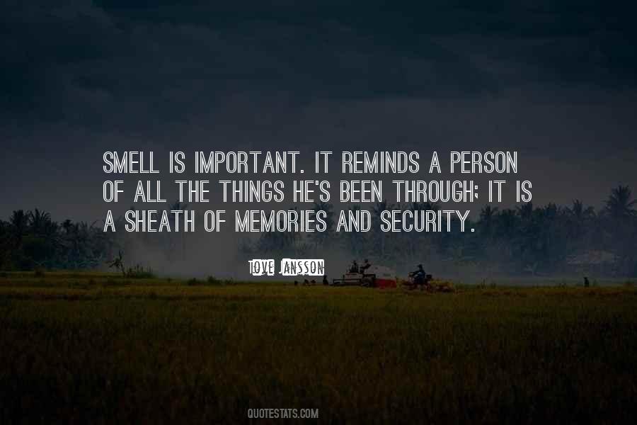 Quotes About Smell And Memories #1509497