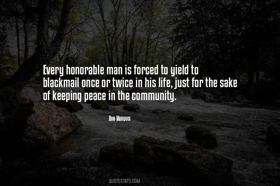 Quotes About Honorable Man #1385386