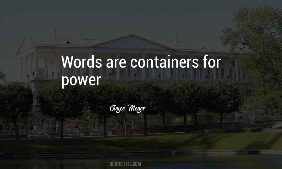 Words Are Power Quotes #465666