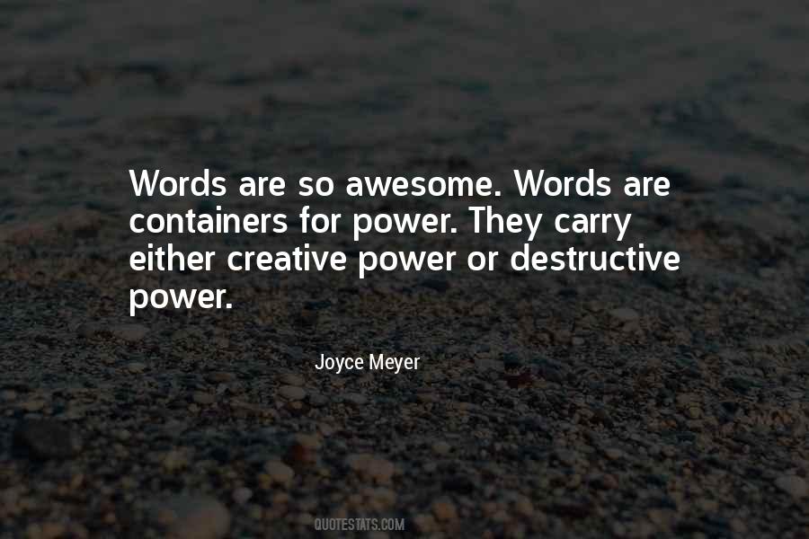 Words Are Power Quotes #687220