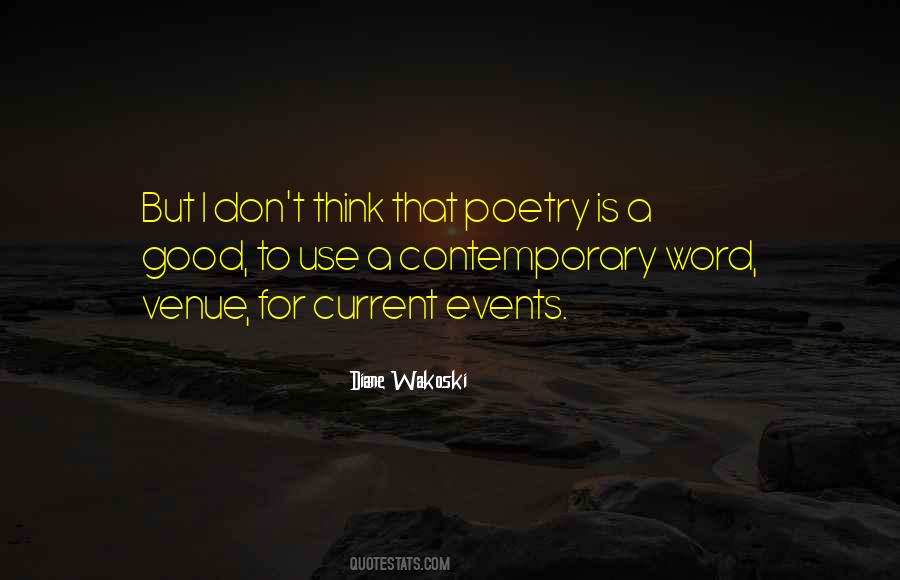 Quotes About Contemporary Poetry #181694