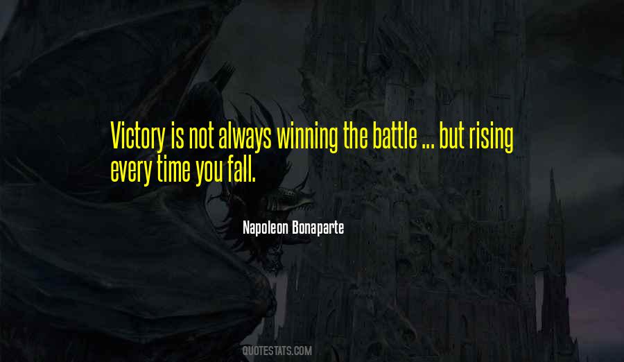 Victory Is Not In Winning Quotes #405990