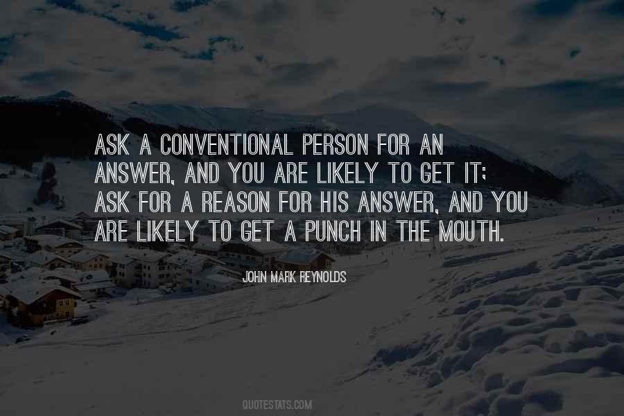 Conventional Person Quotes #1401013