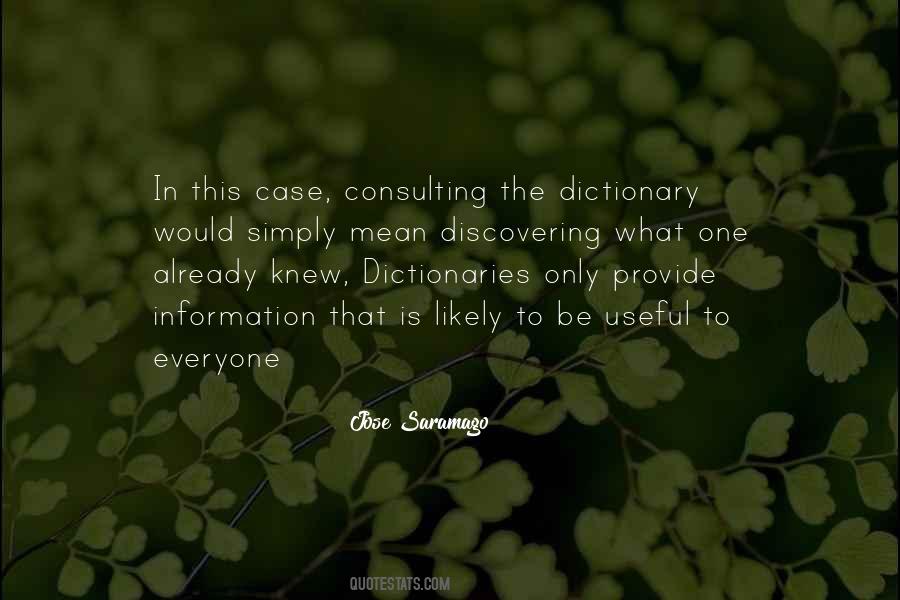 Quotes About Dictionaries #1855202