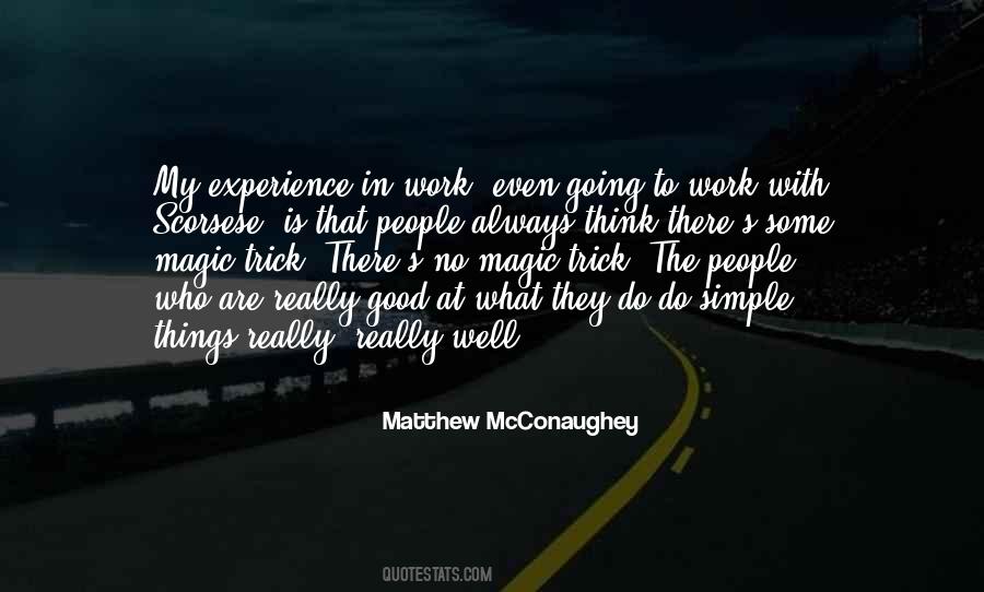 Quotes About Experience In Work #849177