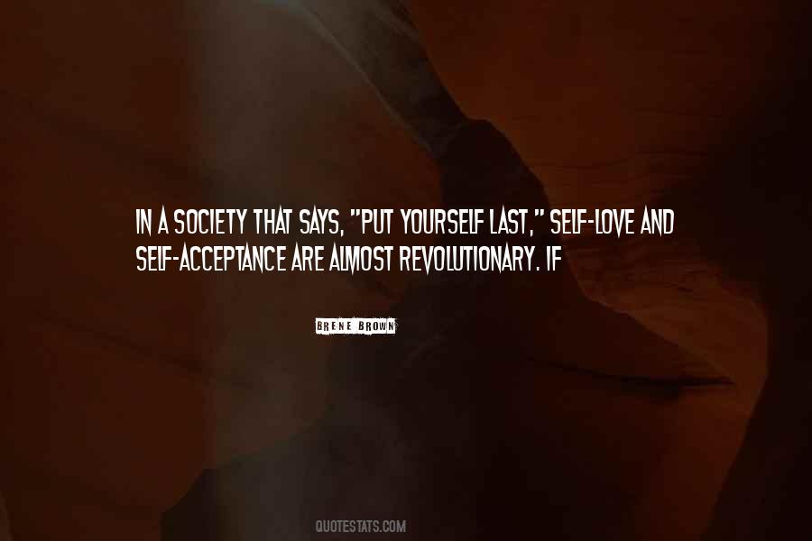 Self Acceptance And Self Love Quotes #1127325