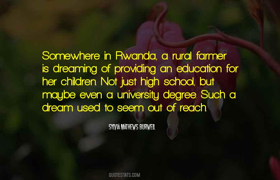 Quotes About Rural Education #1201735