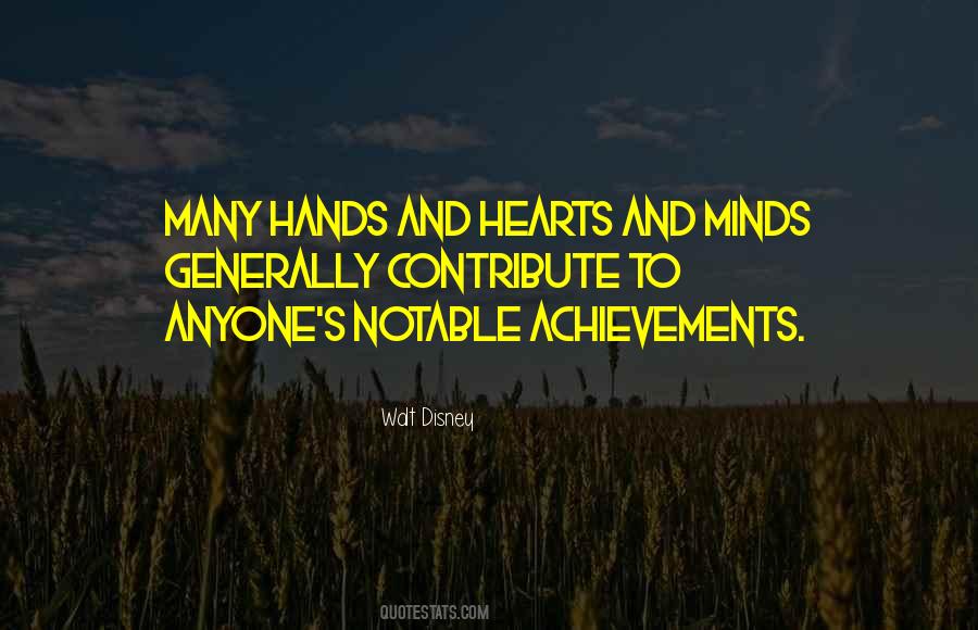 Quotes About Many Hands #89569
