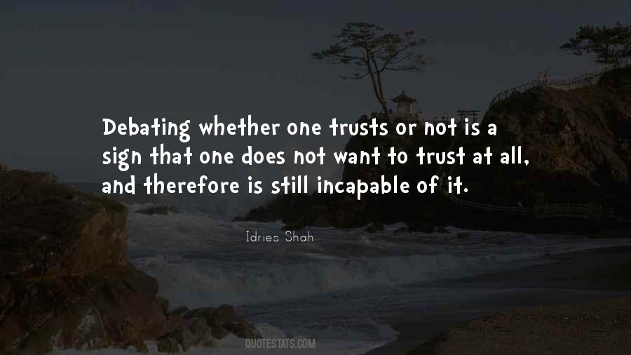 Quotes About Trusts #1848728