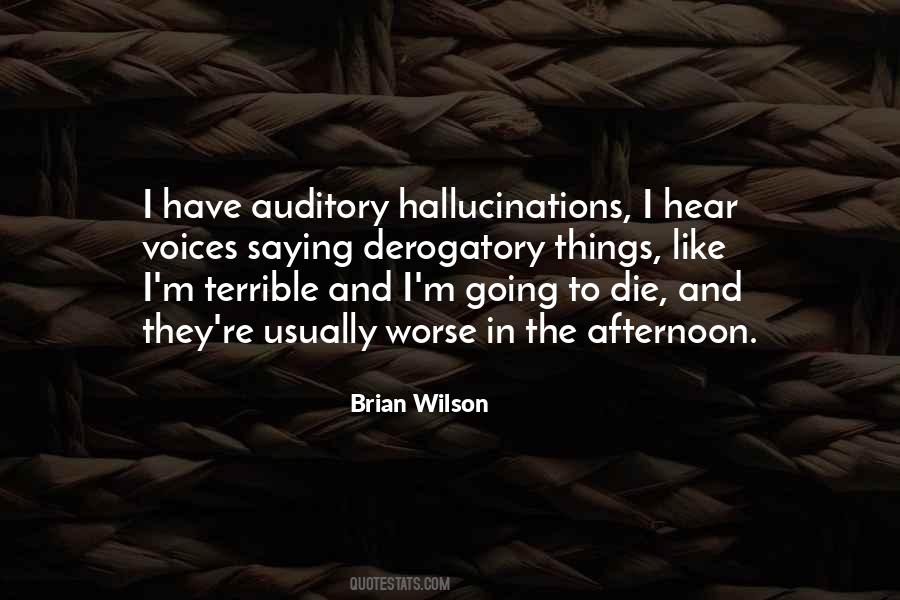 Quotes About Auditory Hallucinations #1340181