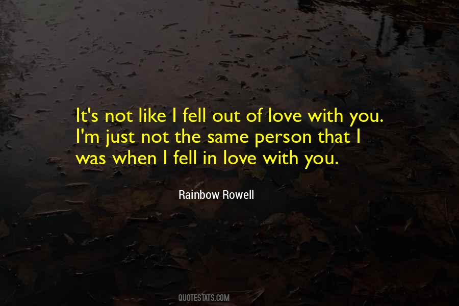 Quotes About Out Of Love #1647702