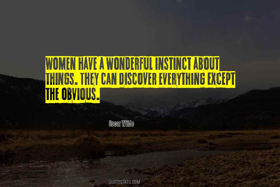 Women Instinct Quotes #994354