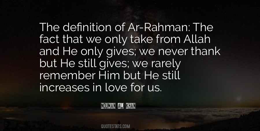 Quotes About Rahman #74066