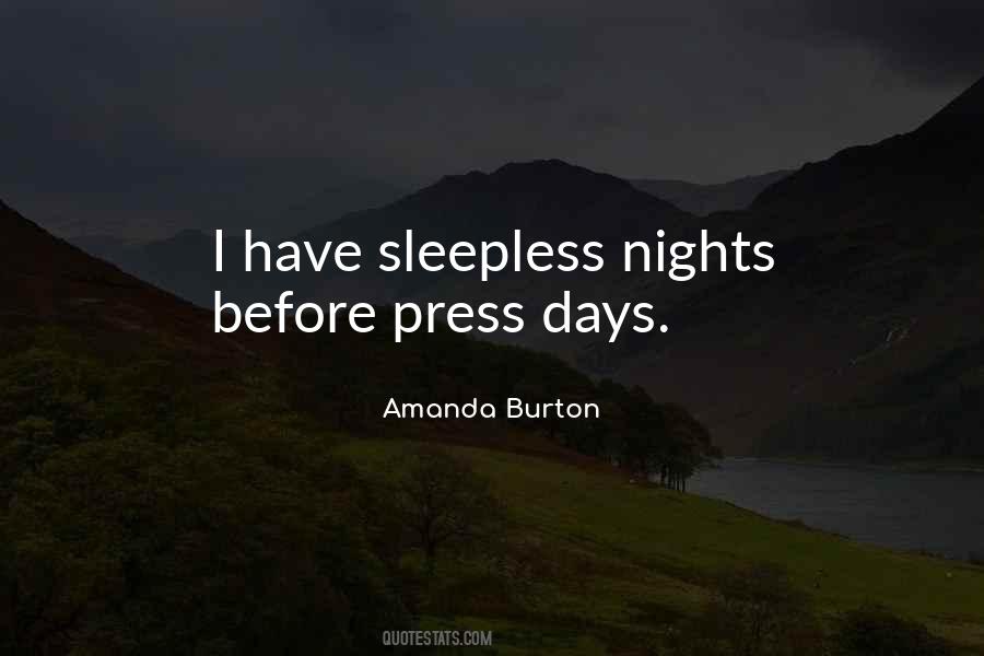 Quotes About Having Sleepless Nights #38843