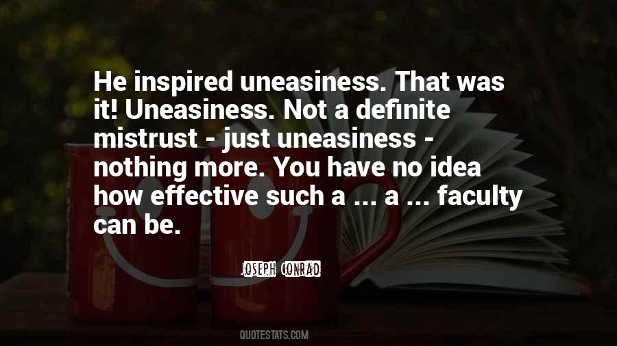 Quotes About Uneasiness #1286281