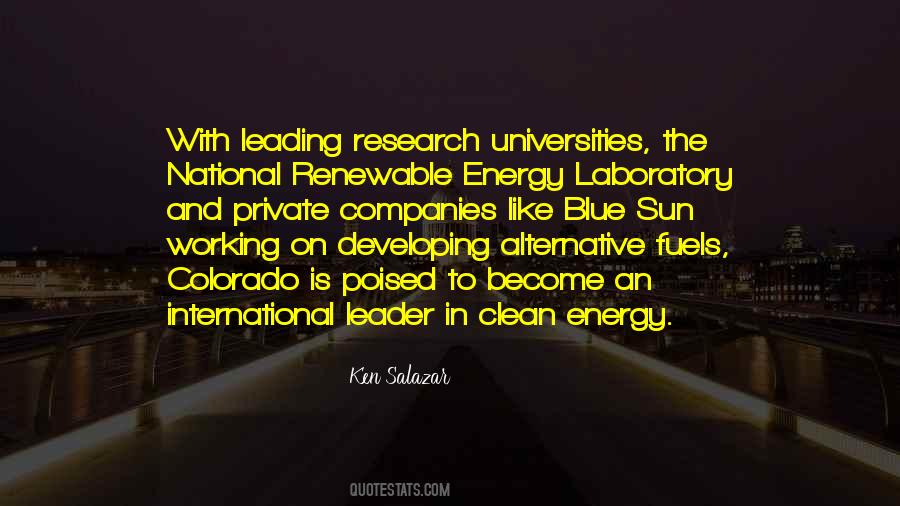 Quotes About Alternative Energy #1576317