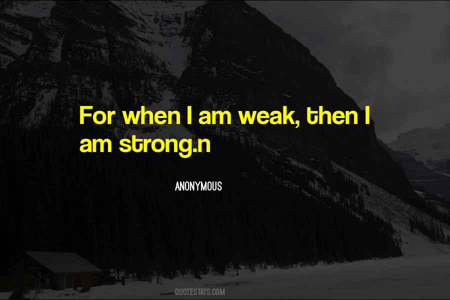 Quotes About Am Strong #1177968