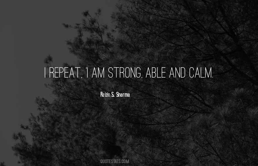 Quotes About Am Strong #1312809