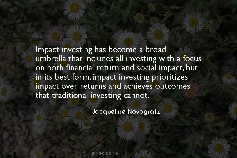 Quotes About Impact Investing #1519544