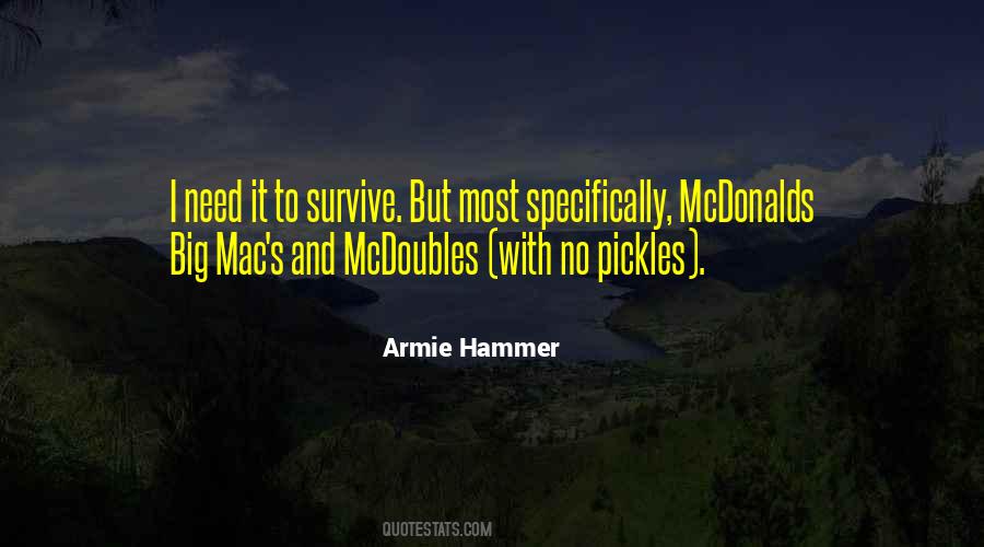 Quotes About Big Mac #171698