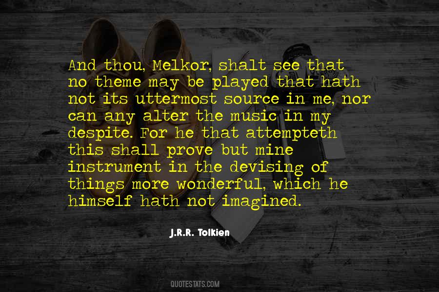 Quotes About Melkor #27588