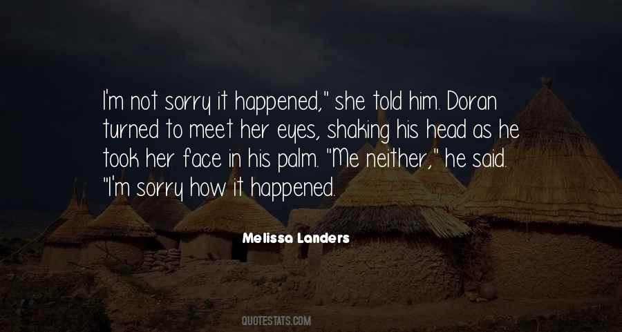 Said Sorry Quotes #193600