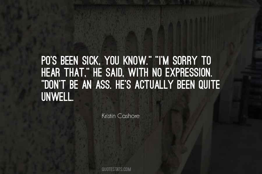 Said Sorry Quotes #26490