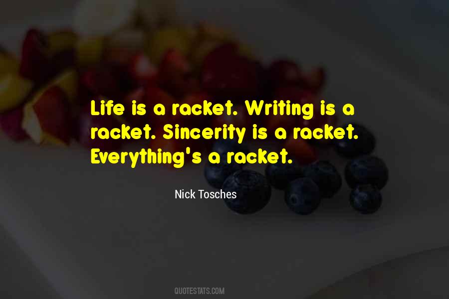 Quotes About Racket #529021