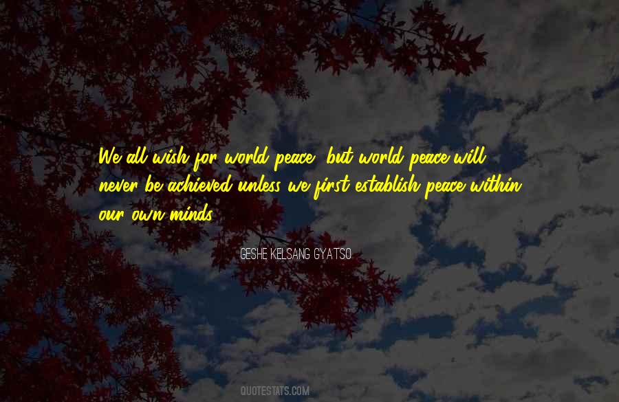 Establish Peace Quotes #1484110