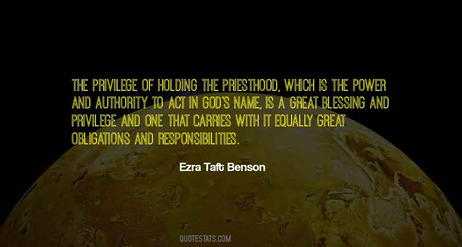 Quotes About Priesthood #234802