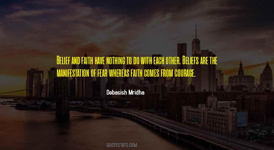 Quotes About Fear And Faith #7904