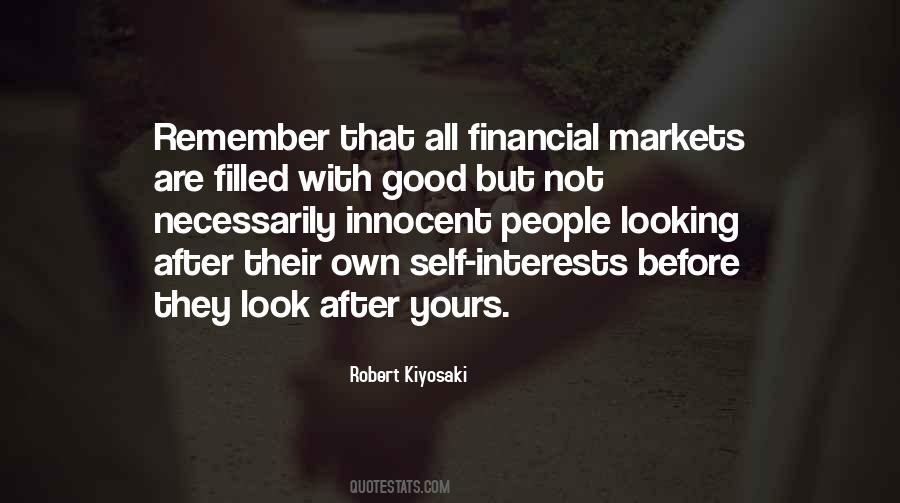 Quotes About Self Interests #1408024