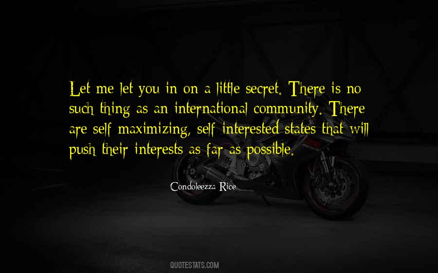 Quotes About Self Interests #57569