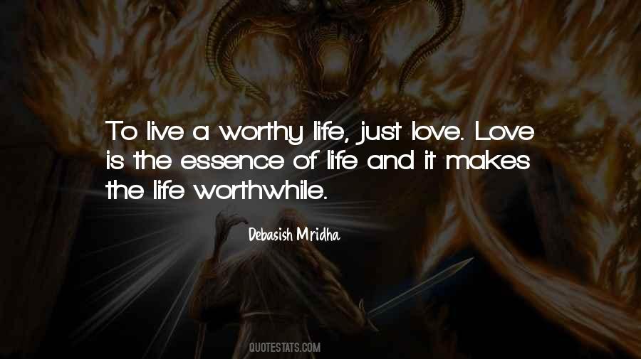 Quotes About Worthy Life #1441857