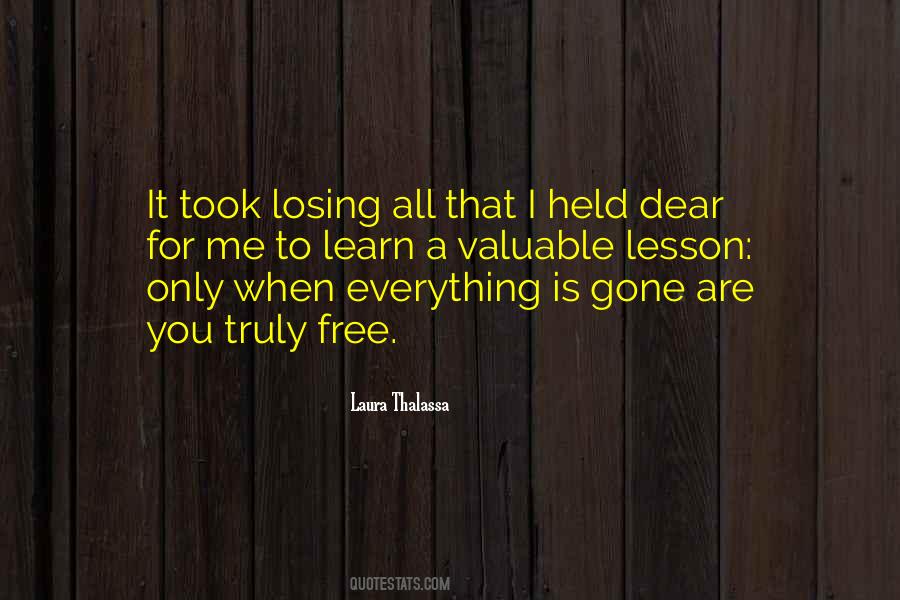 Quotes About Losing Everything #1015910
