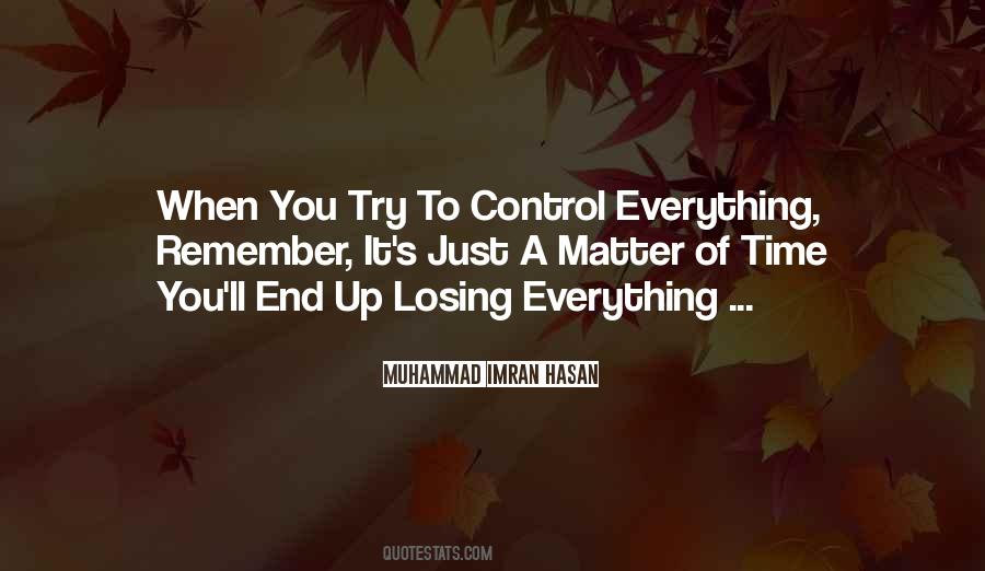 Quotes About Losing Everything #1121965
