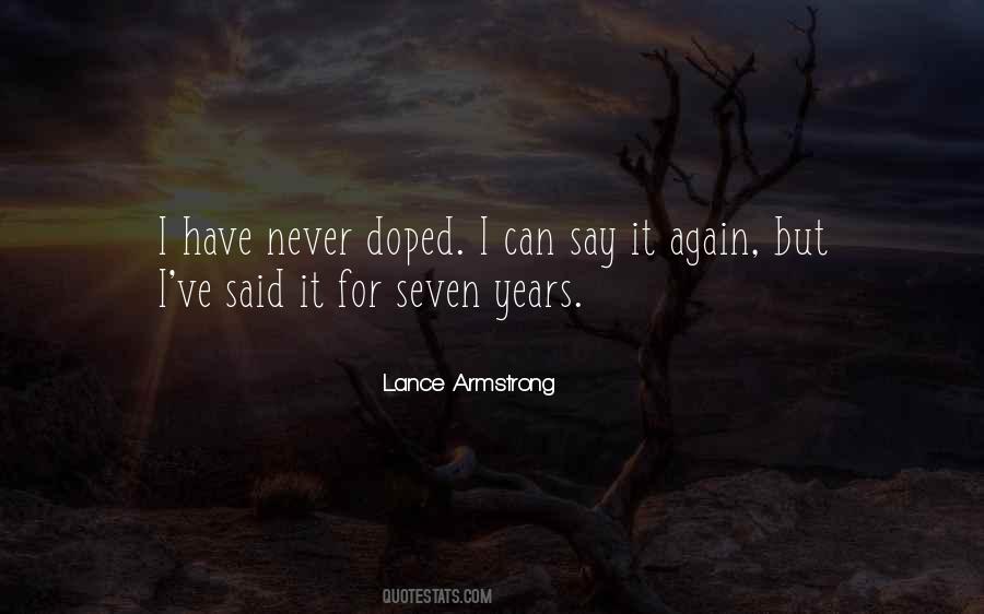 Quotes About Seven Years #157490