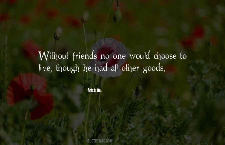 Quotes About Without Friends #1486089