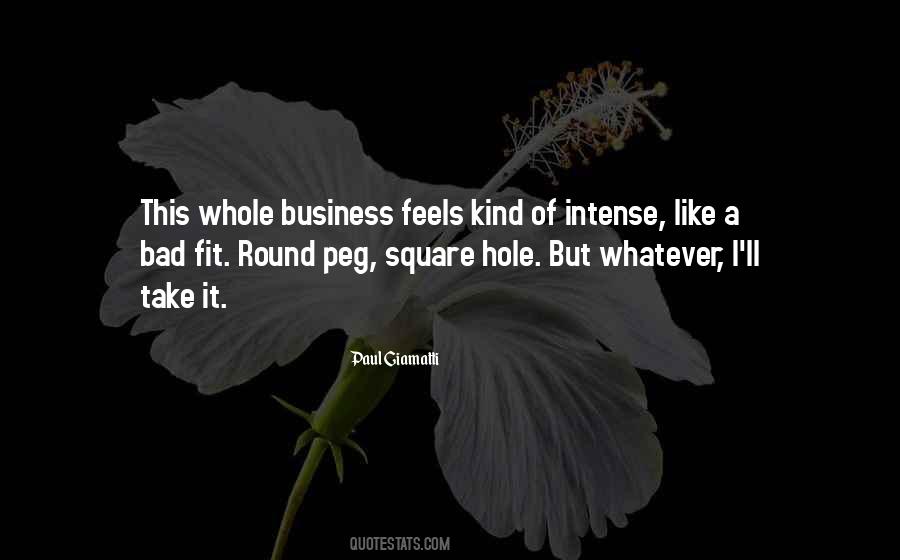 Square Peg In A Round Hole Quotes #1375494