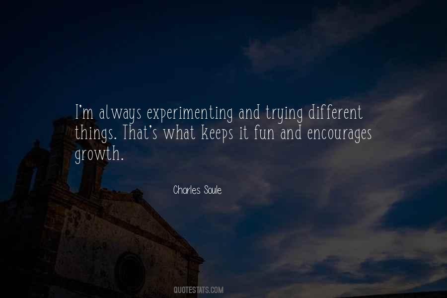 Quotes About Experimenting #266601